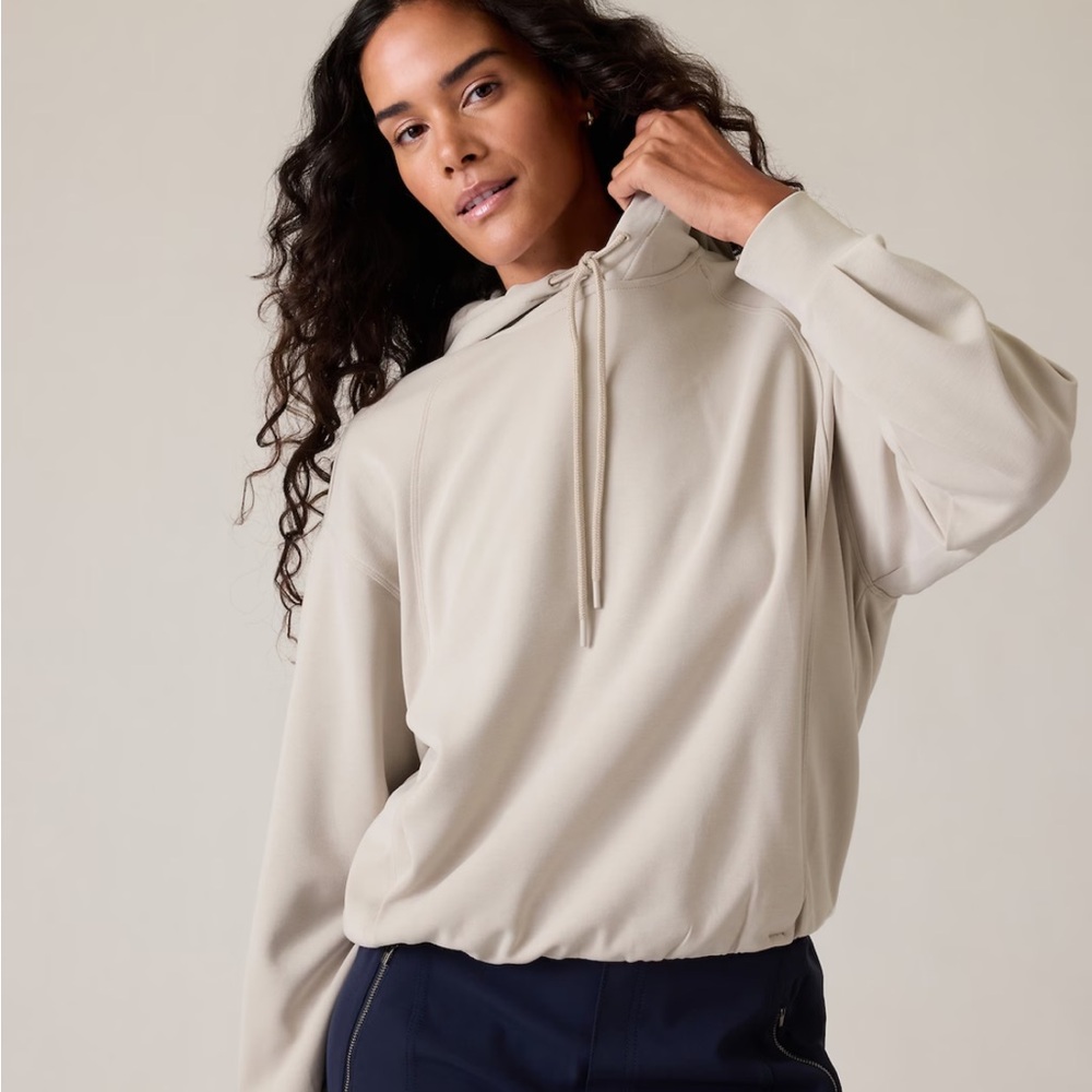 Athleta Seasoft bubble hem hoodie